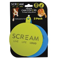 Pet Food Can Covers 2 pk [Colour: Blue/Green]