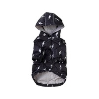 Fuzzyard Black Bolt Dog Raincoat