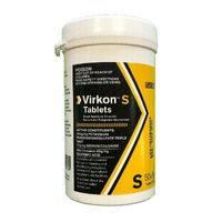 VIRKON S 50 x 5g TABLETS MAKES 25 LITRES Verucidal Disinfectant 