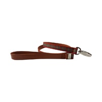 Hamish McBeth Red Tartan Leather Lead
