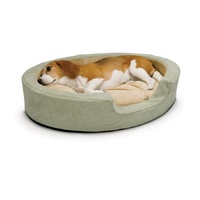 K & H Thermo Snuggler Dog Sleeper Bed Sage 65 x 50cm