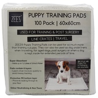 Zeez Puppy Wee Pads 60cm x 60cm [Pack Size: 100Pk]