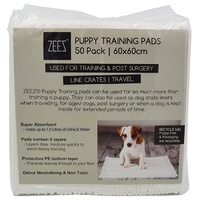 Zeez Puppy Wee Pads 60cm x 60cm [Pack Size: 50Pk]
