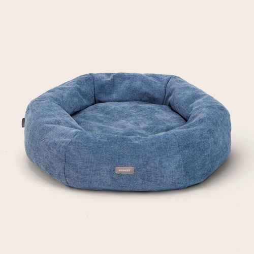 SNOOZA PANELLED CUDDLER DOG BED [Colour: Medium] [Size: River Blue]