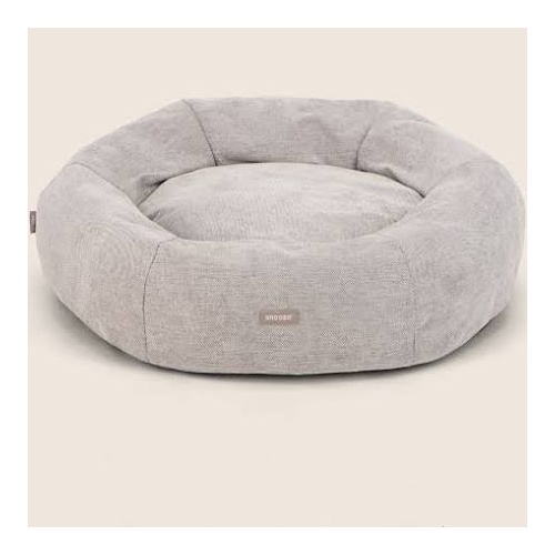 SNOOZA PANELLED CUDDLER DOG BED [Colour: Pebble Grey] [Size: Medium]