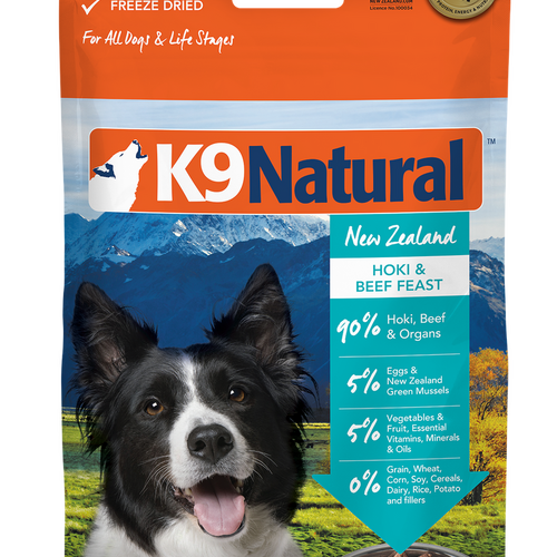 K9 Natural Hoki & Beef Feast 500gm