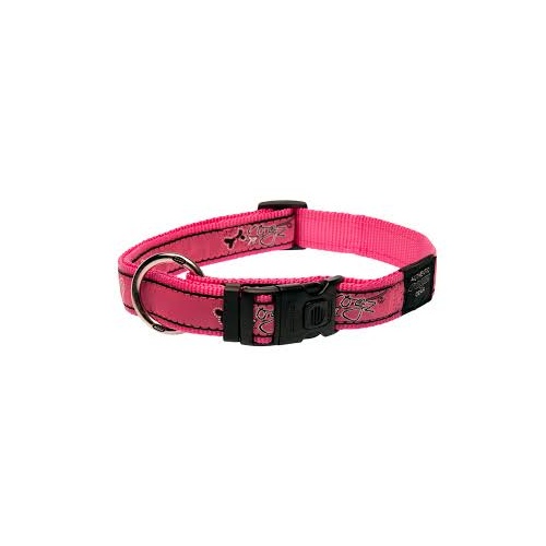 Rogz Pink Bone Collar Large