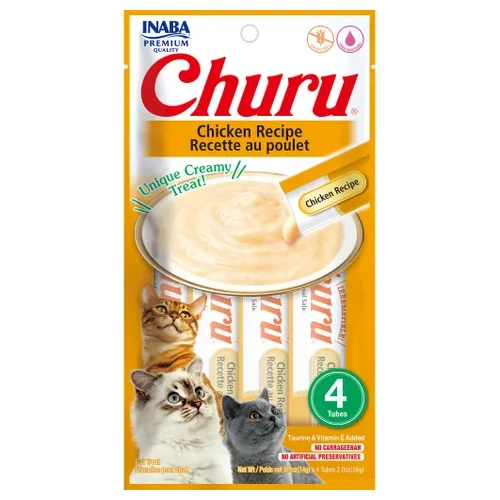 INABA CHURU CHICKEN RECIPE 56G (14G X 4 TUBES)