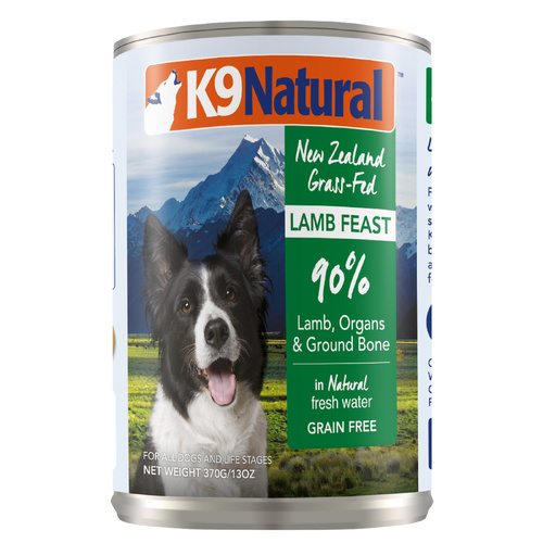 K9 Natural Lamb Tin 370gm