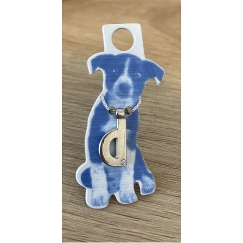 Fuzzyard letter 'D' Pet Tag