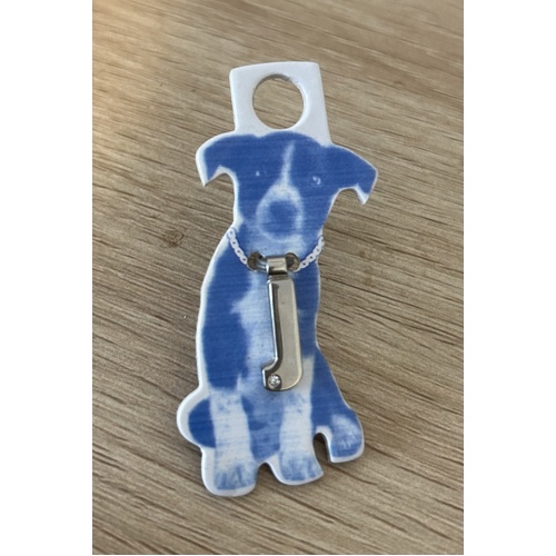 Fuzzyard letter 'J' Pet Tag