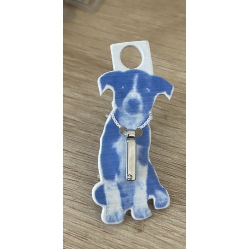 Fuzzyard letter 'I' pet tag