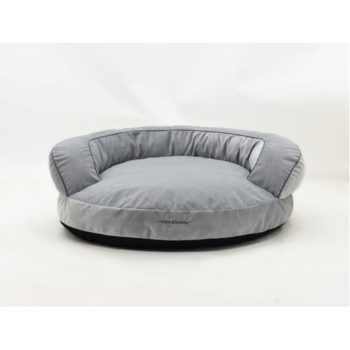 Miyow & Barkley The Throne Bed [Size: Small] Silver Grey