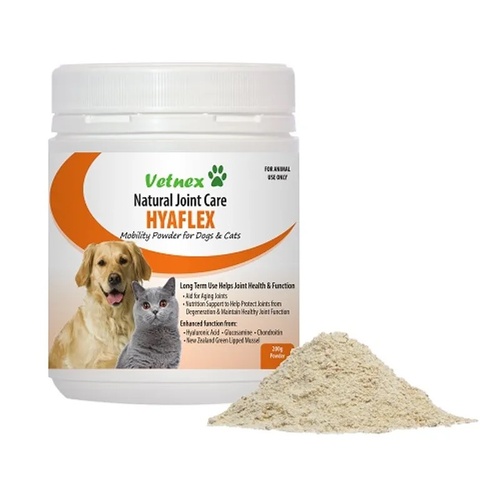 VETNEX HYAFLEX MOBILITY POWDER FOR DOG & CAT 200G