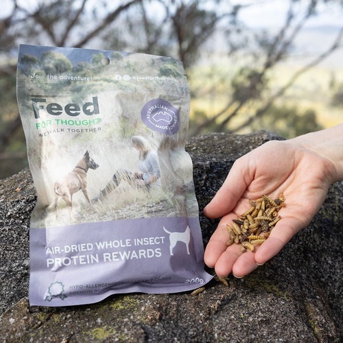 FEED FOR THOUGHT AIR DRIED whole insect PROTEIN REWARDS 200G