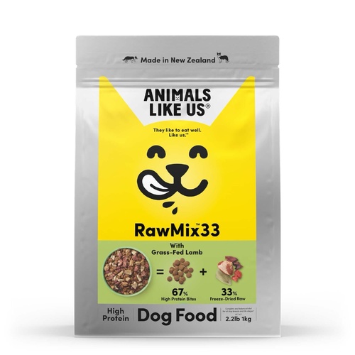 ANIMALS LIKE US DOG RAWMIX33 WITH GRASS-FED LAMB 2KG