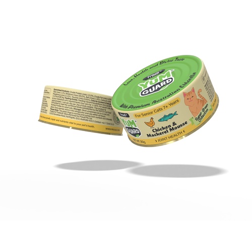 YUMGUARD SENIOR JOINT HEALTH CHICKEN MACKEREL 80GM