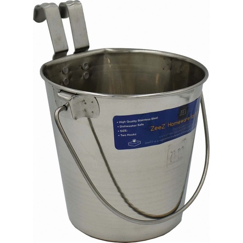 Steel Flat Sided Bucket 1.9L