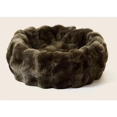 Snooza Luxe Bubble Fur Cuddler [Colour: Olive] [Size: Small]