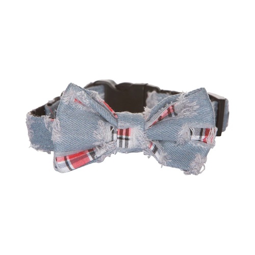 Hamish McBeth Distressed Denim Bowtie Collar Small