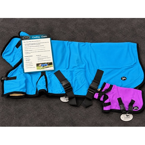 Lilcracka Dual Layer Chamois Cooling Dog Coat [Colour: Pink ] [Size: 35cm]