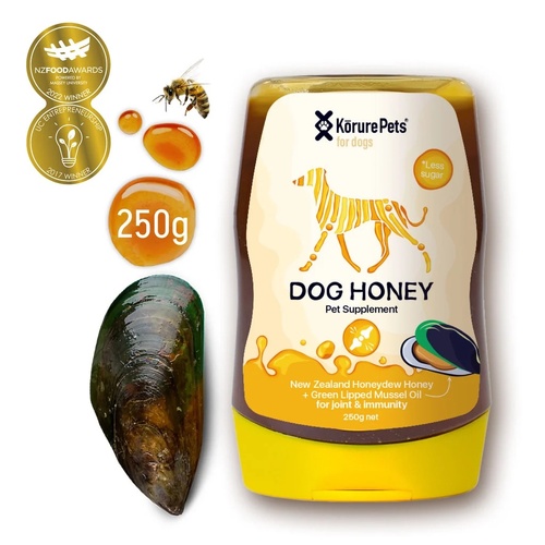 KORURE PETS DOG HONEY + MUSSEL OIL DOG 250G