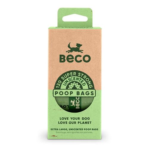 BECO BAGS 120PK Eco Friendly Dog Waste Bags