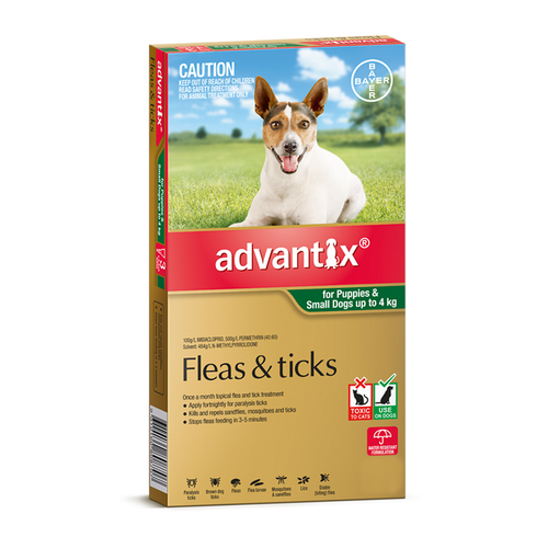 Advantix Flea & Tick Control [ Size:0-4kg Small 3's ]