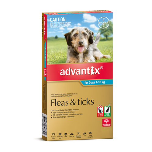 Advantix Flea & Tick Control [ Size:4-10kg Medium 3's ]