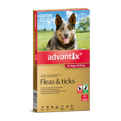 Advantix Flea & Tick Control [ Size:10-25kg Large 6's ]