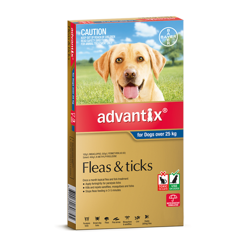 Advantix Flea & Tick Control [ Size:Over 25kg XL 6's ]