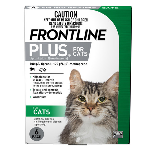 Frontline Plus for Cats [ Size:6 Pack ]