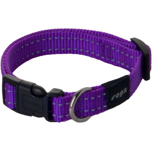 Rogz Classic Dog Collar - Purple Large