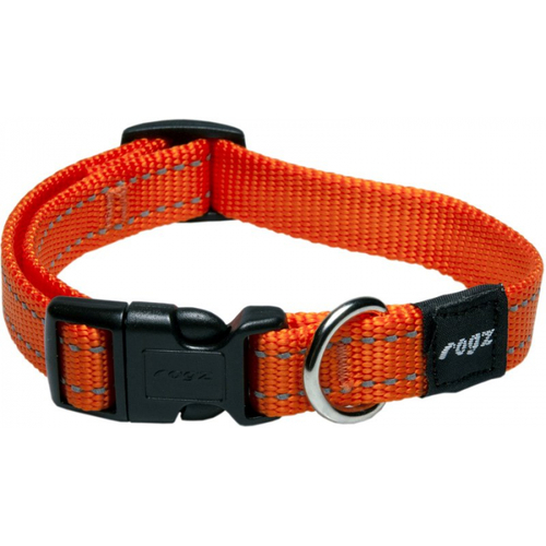 Rogz Classic Dog Collar [ Size: Large - L;Colour:Orange ]