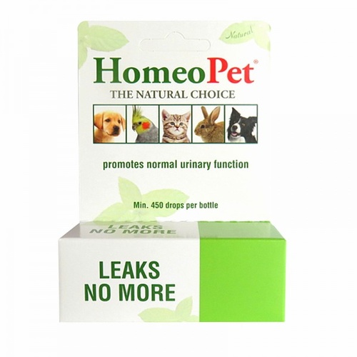 Homeopet Leaks No More Dog or Cat Incontinence Supplement 15ml.