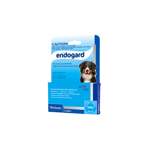 Endogard Allwormer liver flavoured tablets  [Size: 2 x 35kg]