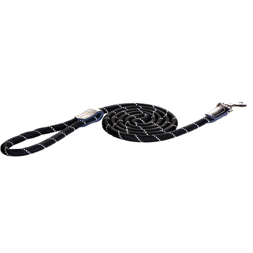 Rogz Rope Lead [ Colour:Black;Size: Small]