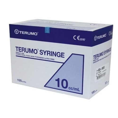 Terumo Luer Eccentric Slip Tip Sterile Syringes 10ml.