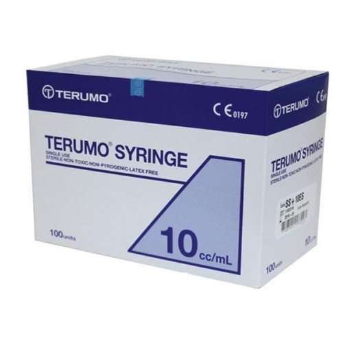 Terumo Luer Eccentric Slip Tip Sterile Syringes 10ml.
