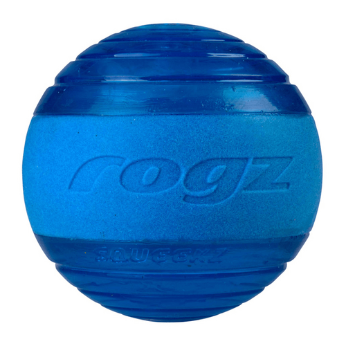 Rogz Squeekz Ball for dogs [Colour: Blue]