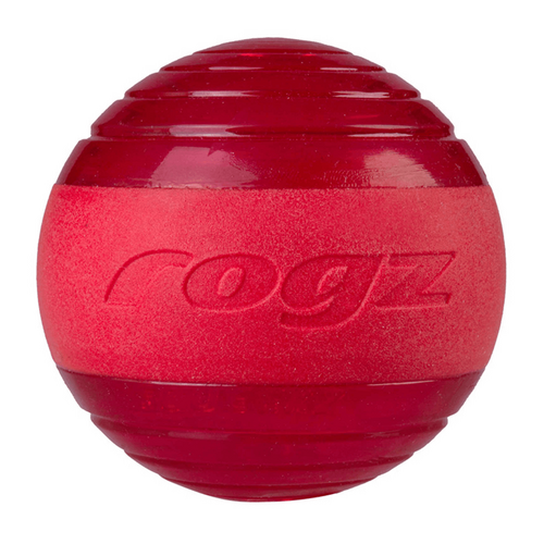 Rogz Squeekz Ball for dogs [Colour: Red]